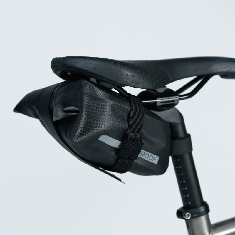 Bolsa Sillín Bicicleta Negro Estanca IPX4 0,8 l