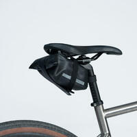 Crna vodonepropusna torba za sedište bicikla IPX4 (1,2 l)