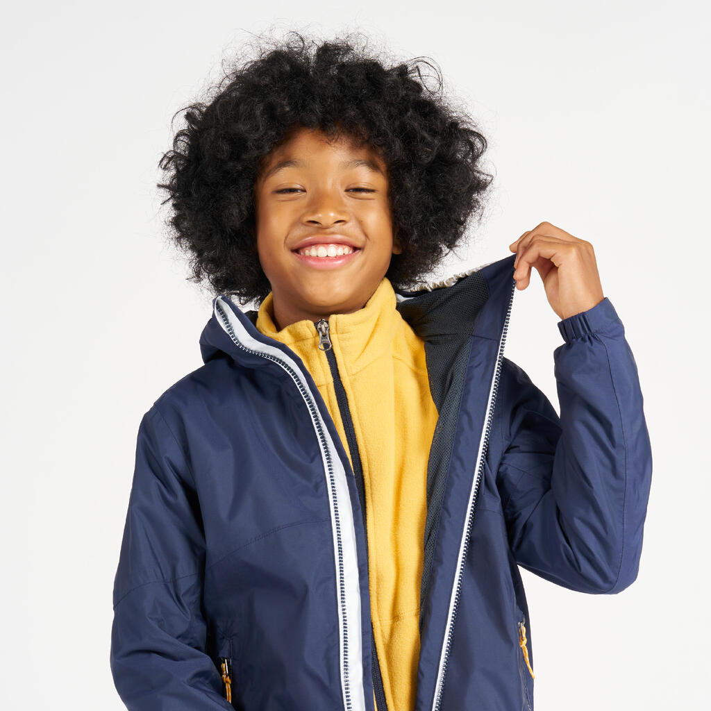 Kid's Waterproof Sailing Jacket 100 Navy