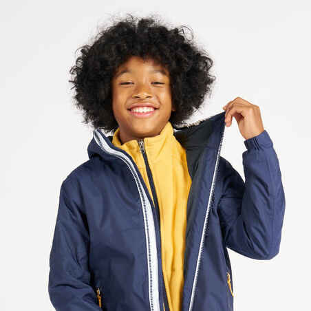 Kid's Waterproof Sailing Jacket 100 - Navy