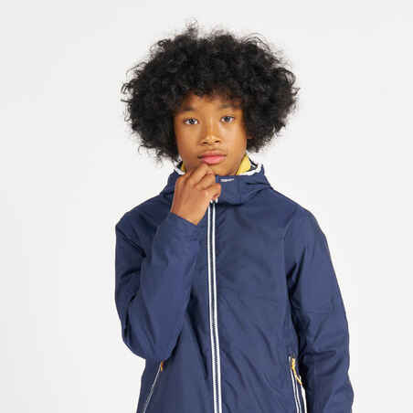 Kid's Waterproof Sailing Jacket 100 - Navy