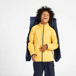 Kids warm fleece sailing jacket 100 - Yellow