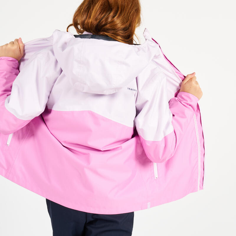 Çocuk Rüzgar Kesen Yelkenli Yağmurluğu - Mor/Pembe - 100
