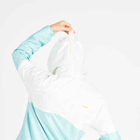 Kid's sailing waterproof jacket - wet-weather jacket SAILING 100 mint white