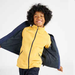 Boys Girls’ warm eco-design fleece sailing jacket 100 - Yellow