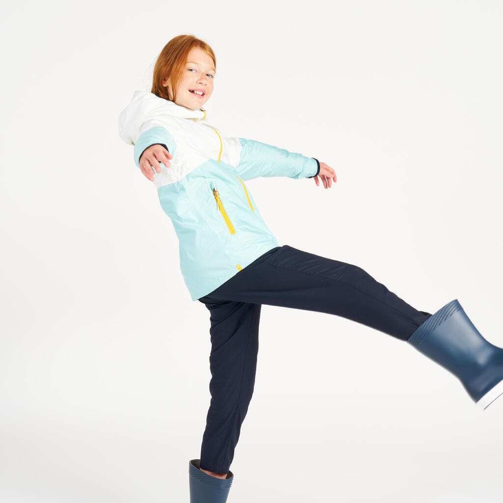 Kids’ Waterproof Sailing Jacket - Rain Jacket 100 - blue red