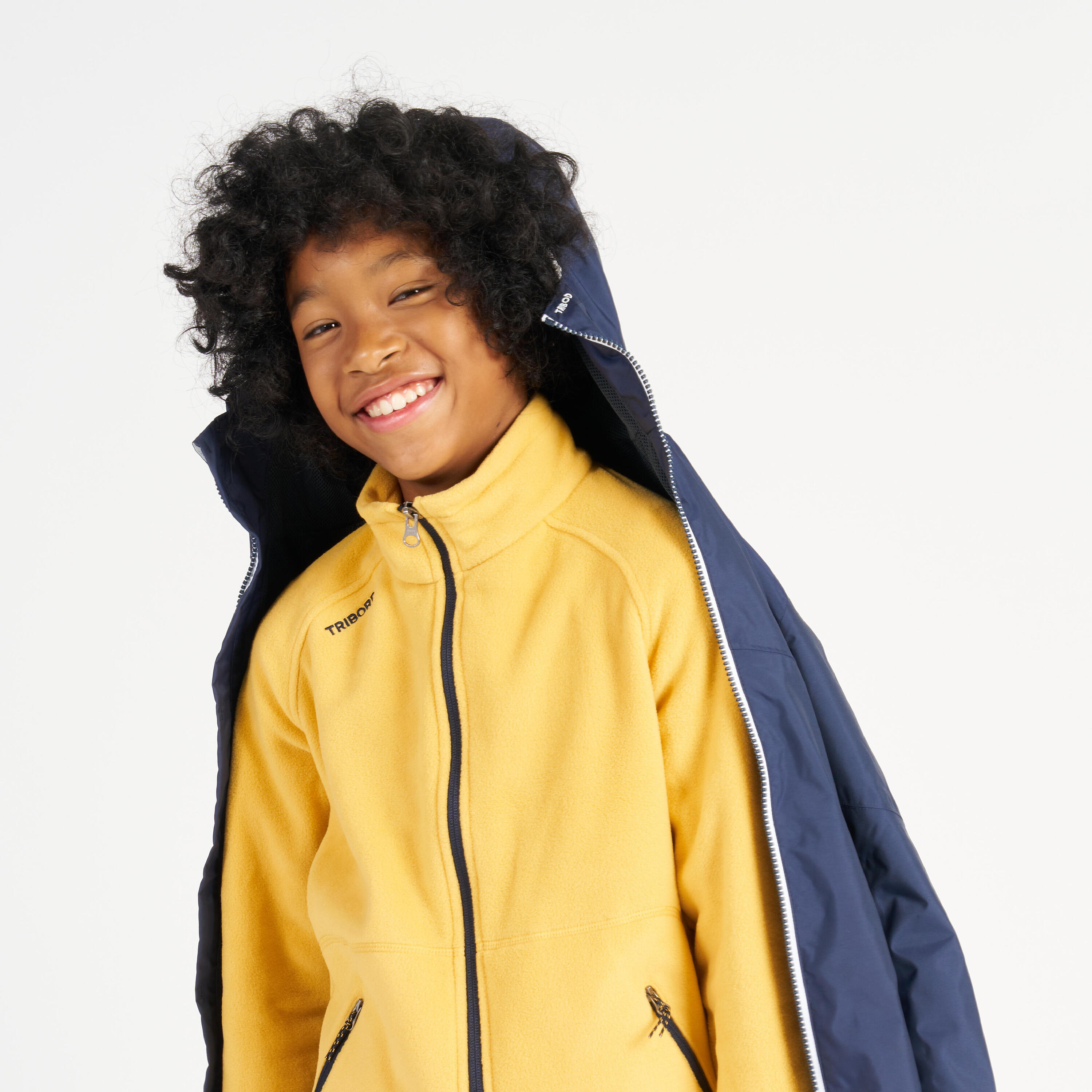 Kid's Waterproof Sailing Jacket 100 - Navy 17/18