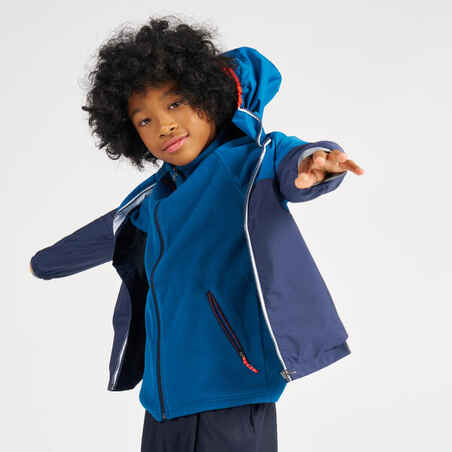 Kids' waterproof sailing jacket 100 - Navy blue