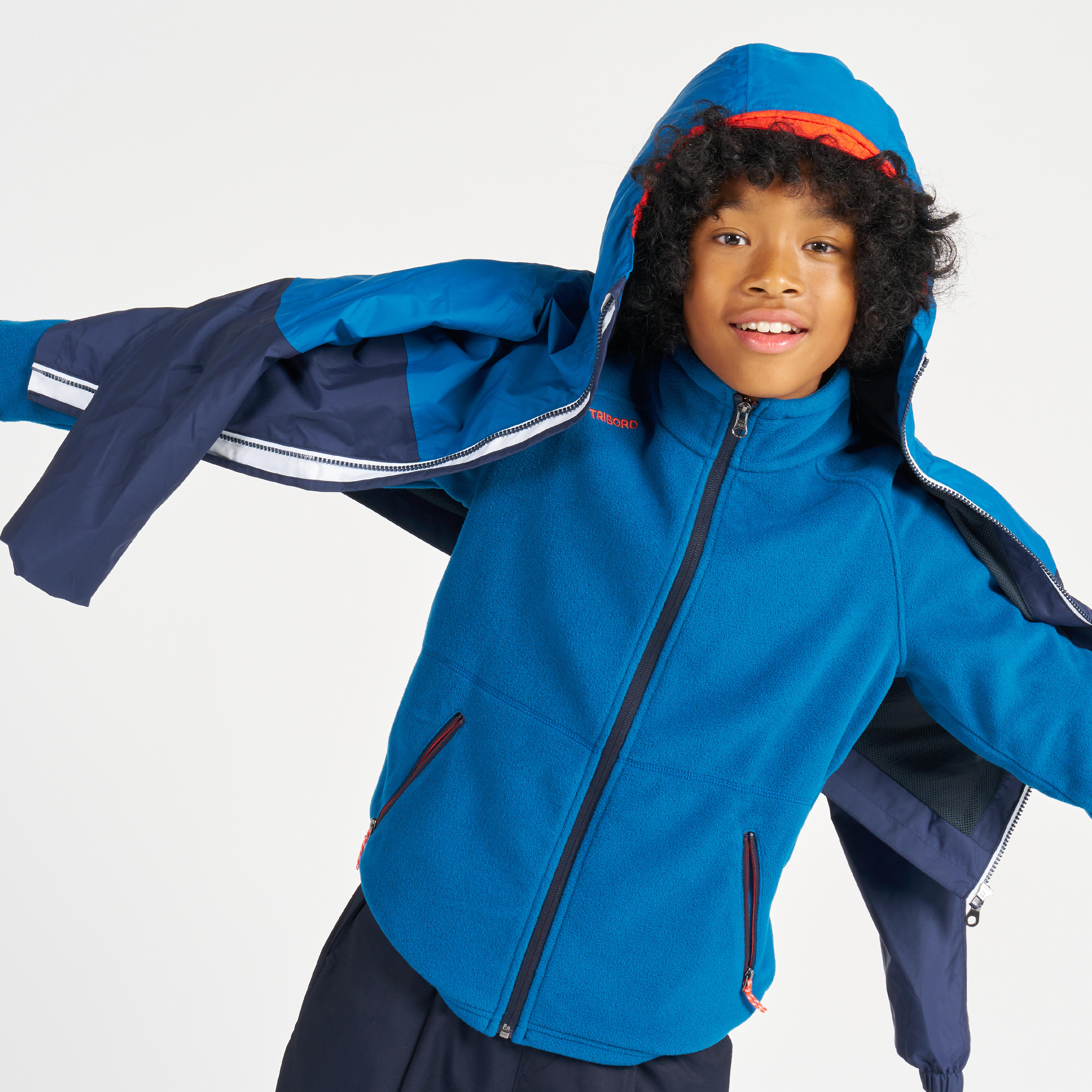 Kids’ Waterproof Sailing Jacket – 100 - TRIBORD