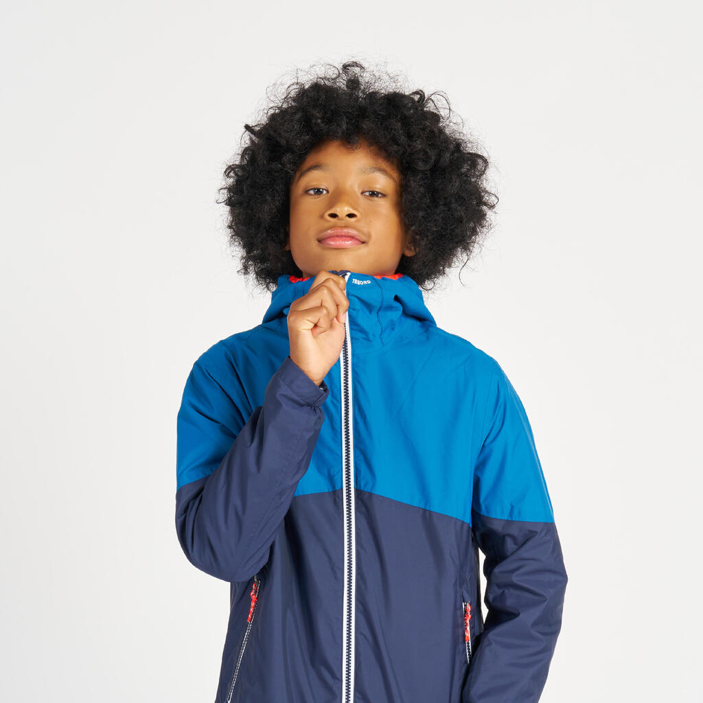 Kids’ Waterproof Sailing Jacket - Rain Jacket 100 - blue red