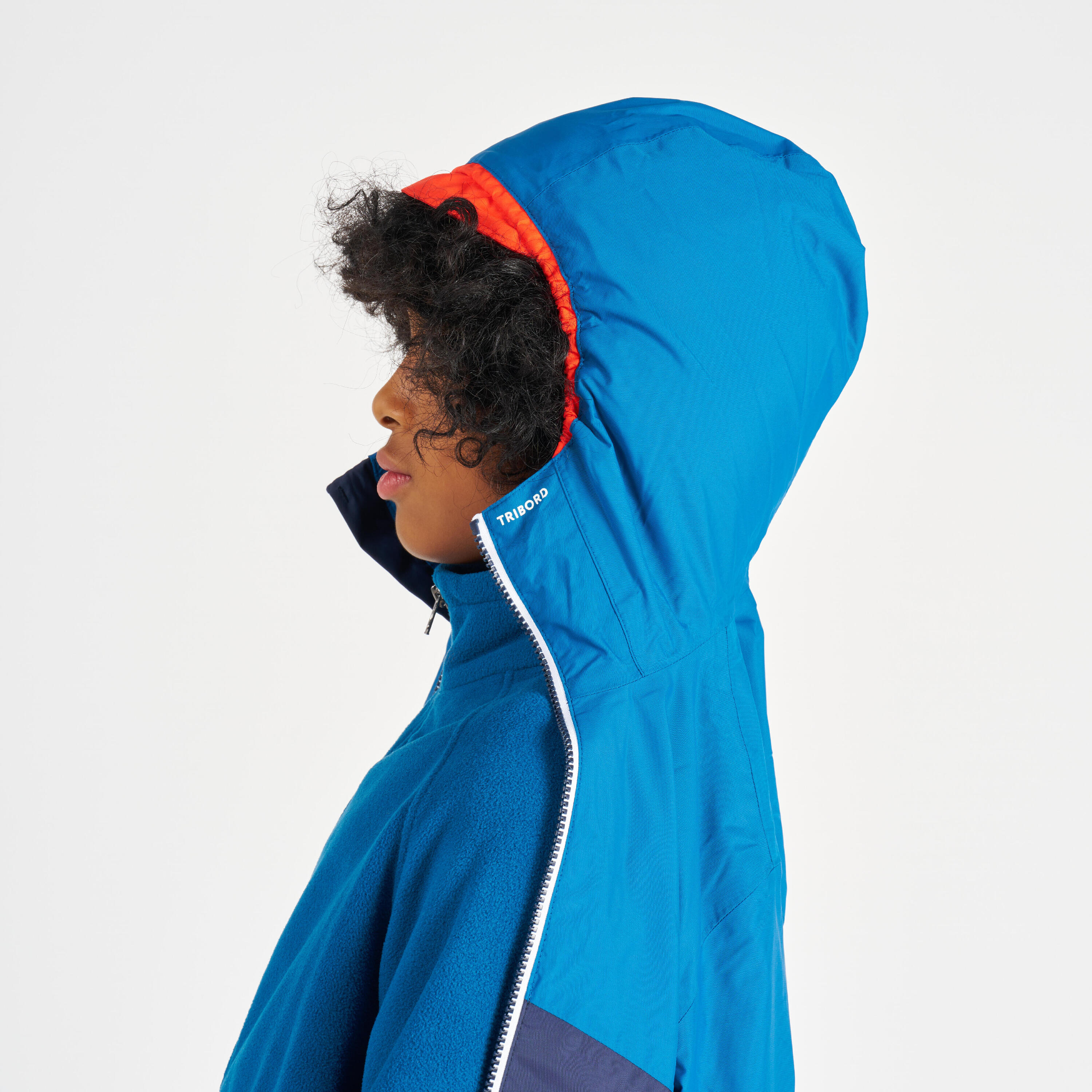 Kids' waterproof sailing jacket 100 - Navy blue 13/17
