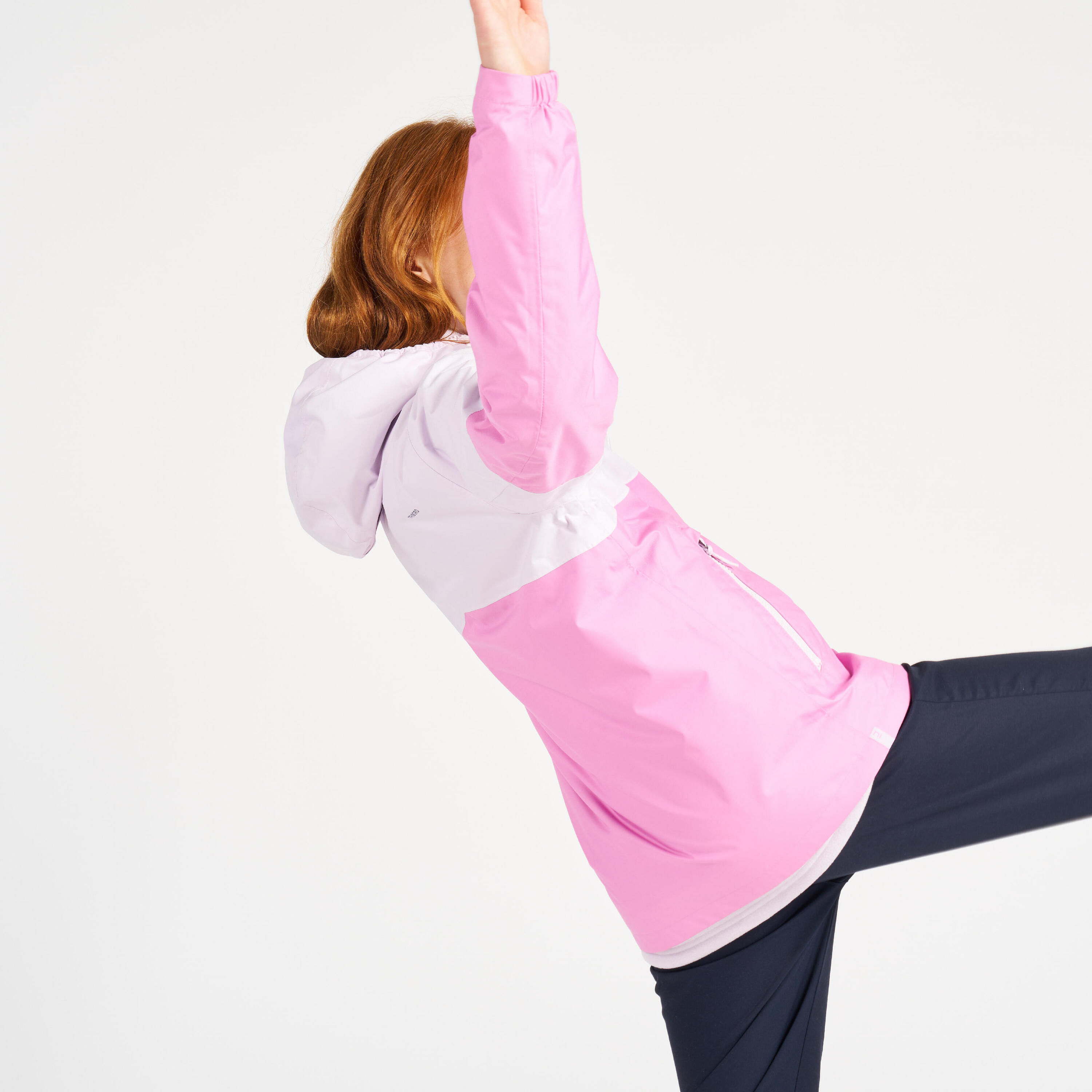 Kid’s waterproof sailing jacket - wet-weather jacket SAILING 100 lavender pink 31/31