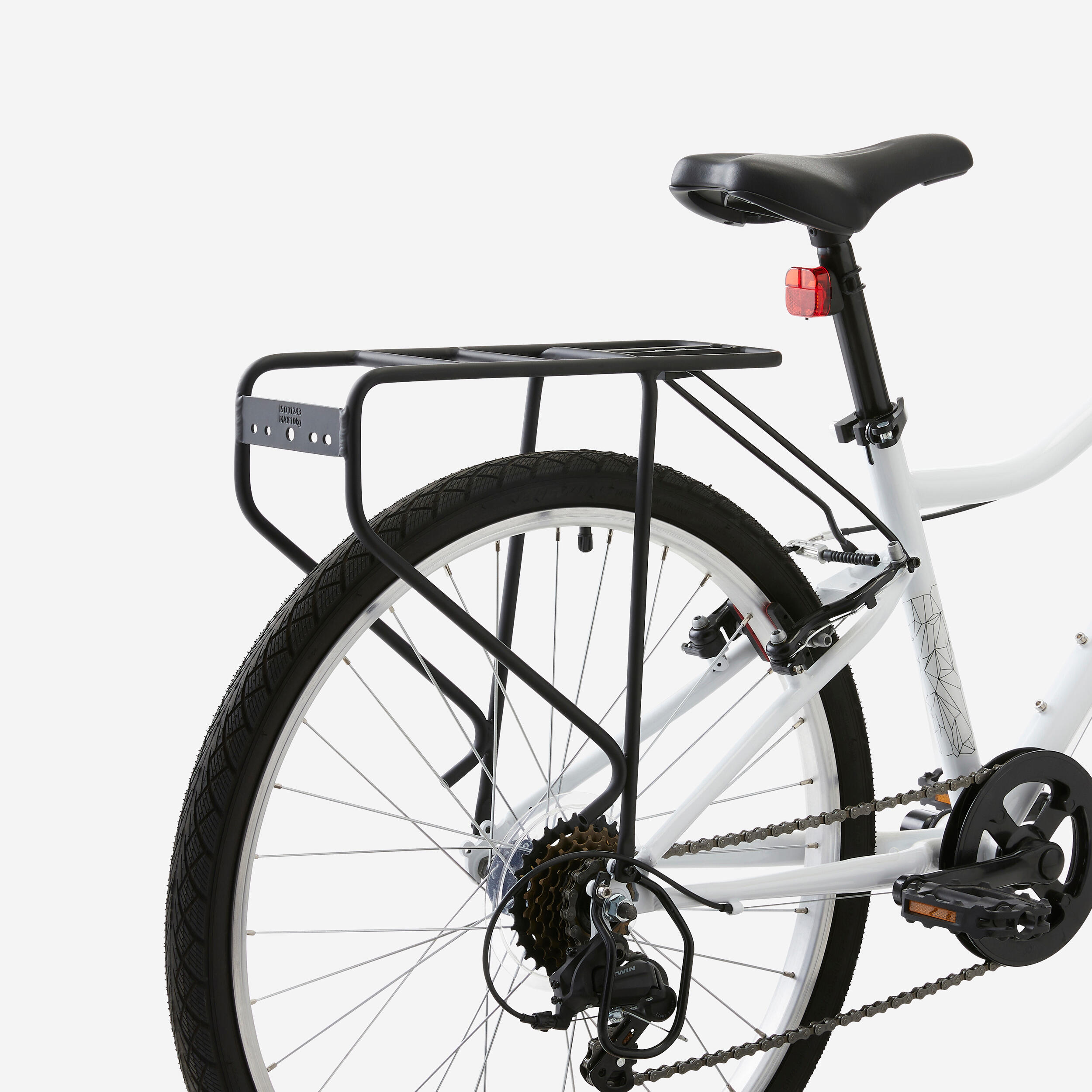 Aluminum Pannier Rack for 24" and 26" Bikes - BTWIN