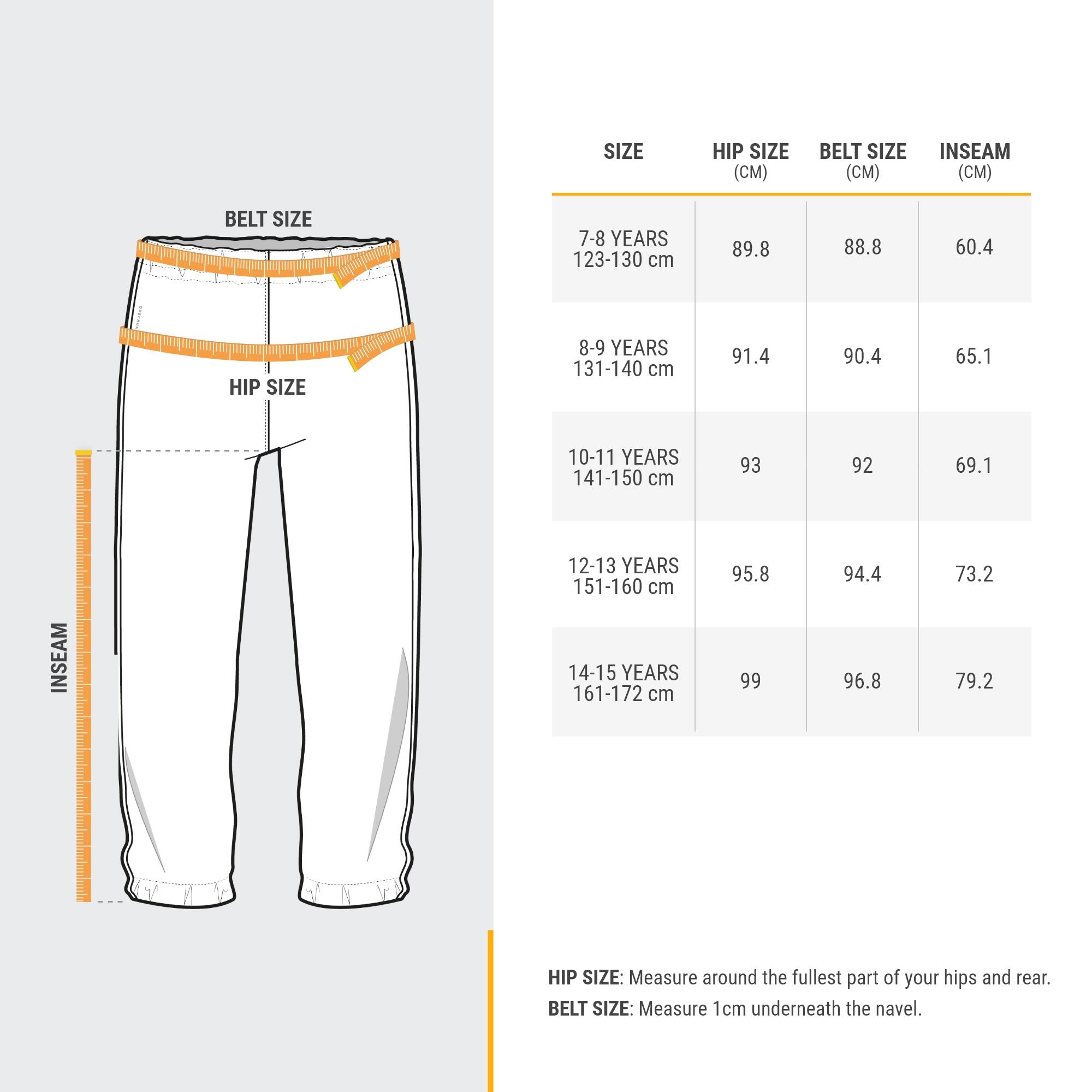 Kids’ Hiking Rain Pants - MH 100 Blue - QUECHUA
