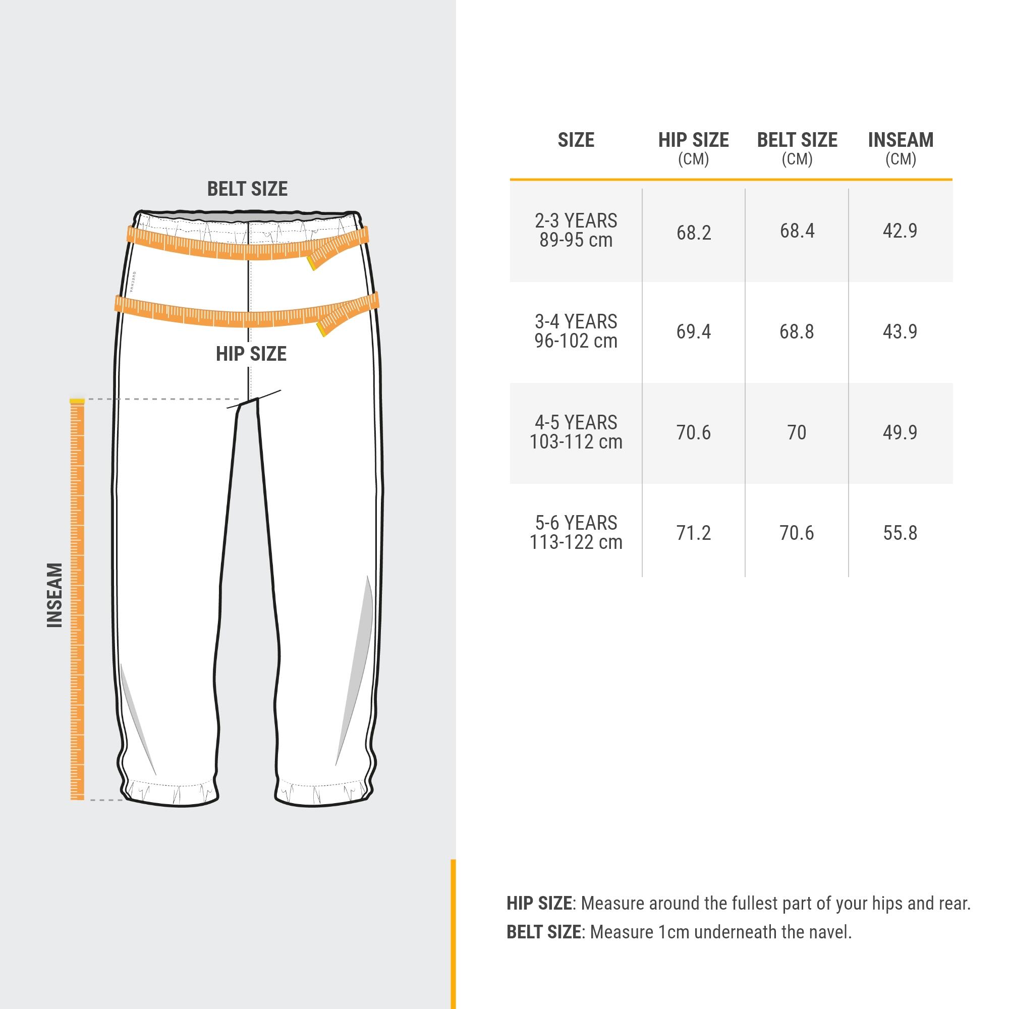 Kids’ Hiking Rain Pants - MH 100 - QUECHUA
