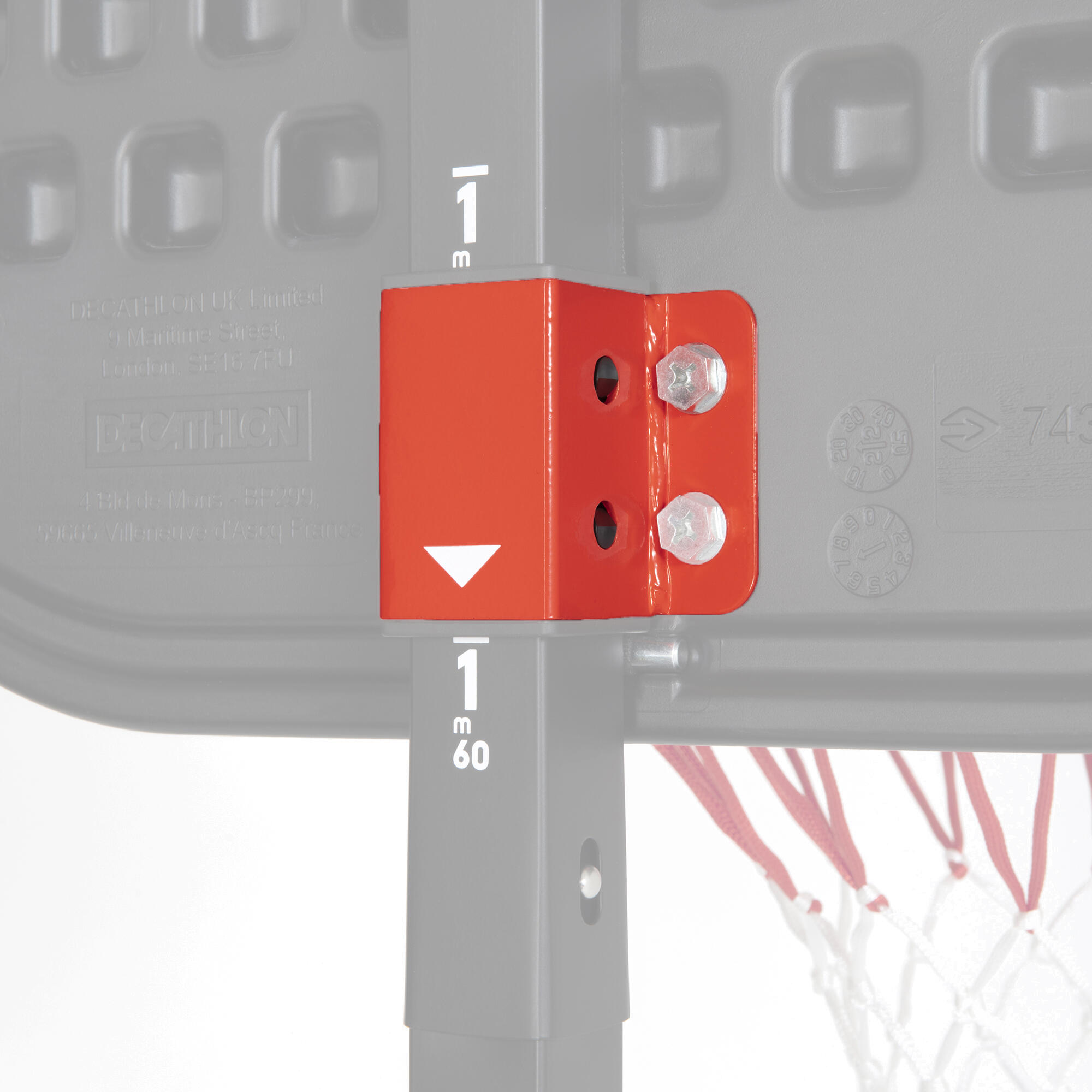 KIPSTA Systém na nastavenie výšky basketbalového koša K900 oranžový bez · záber 4