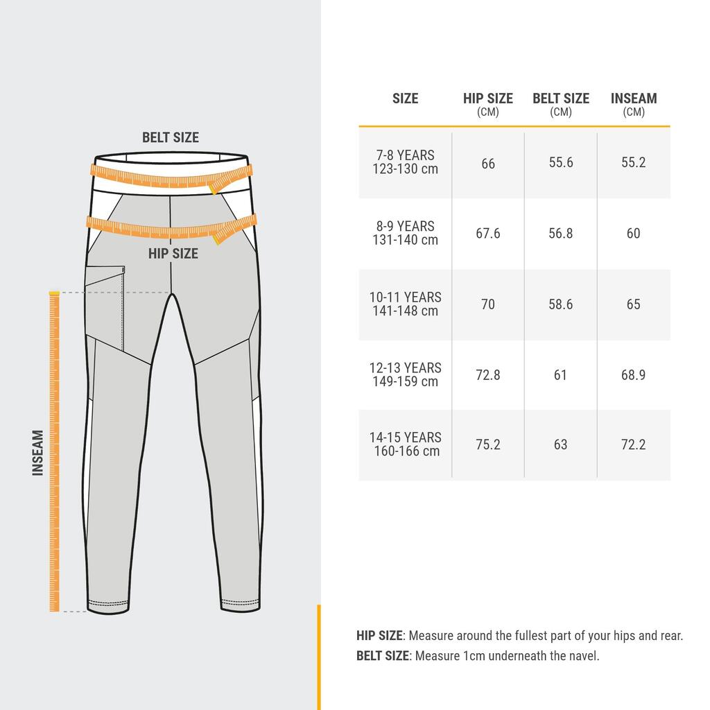 Kids' Hiking Leggings MH500 - Age 7-15 years