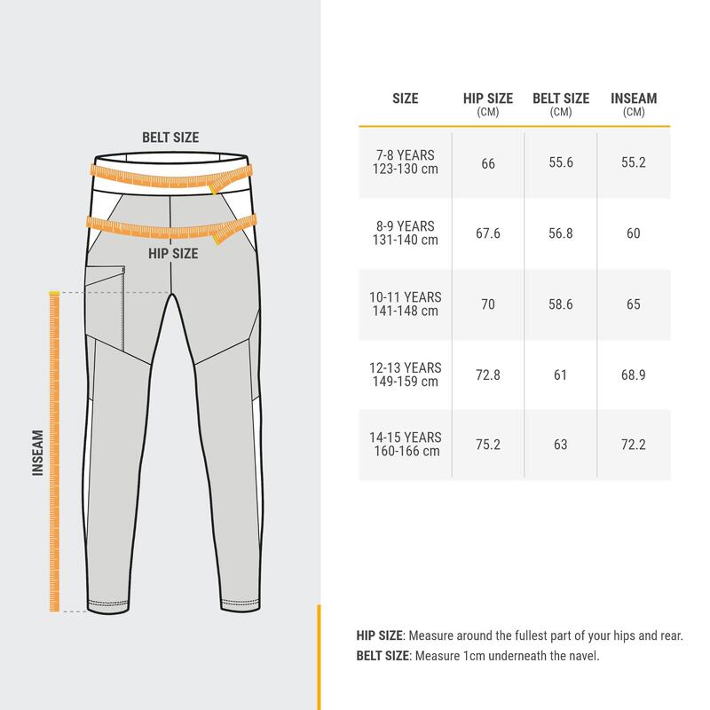 Legginsy turystyczne dla dzieci Quechua MH500 