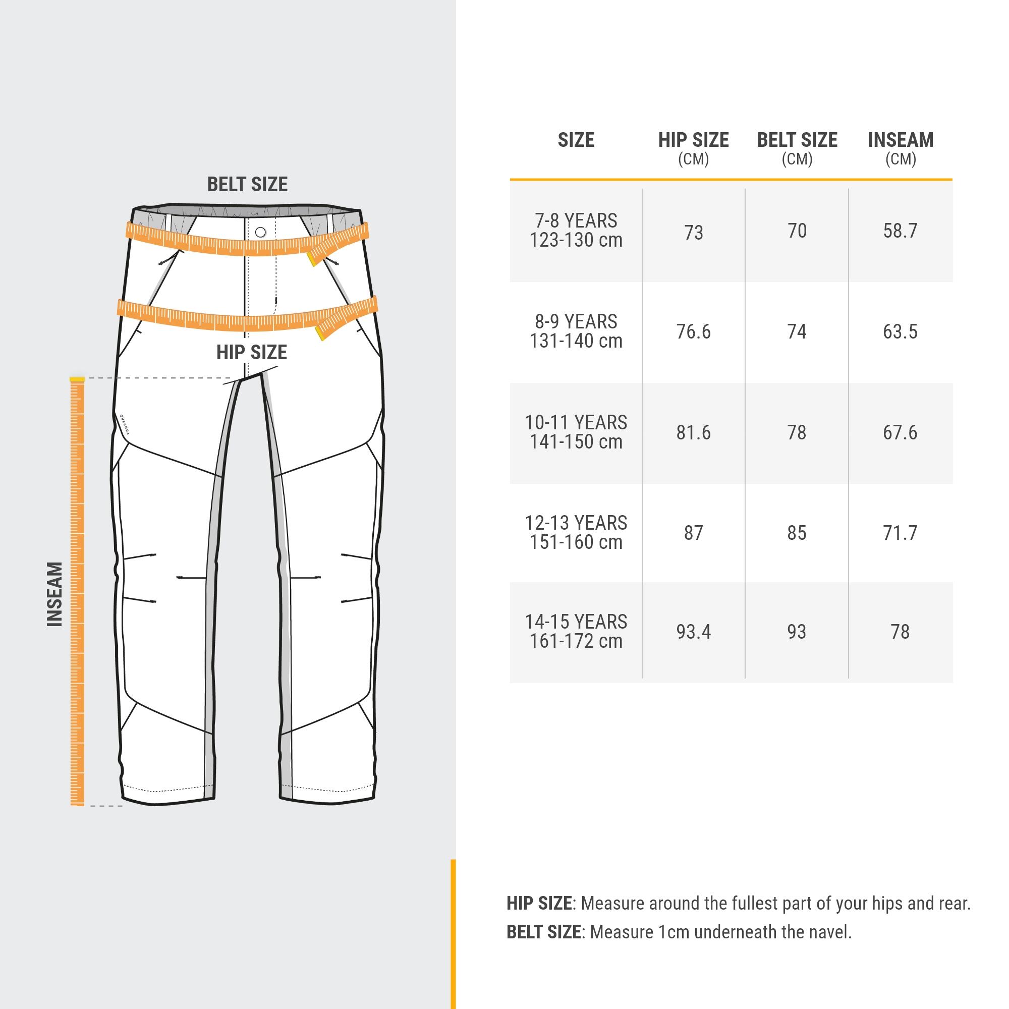 Decathlon pantaloni trekking bambino hotsell