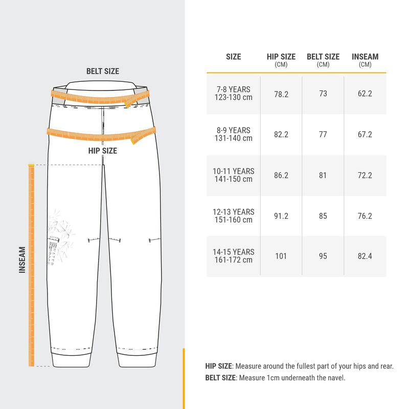 Sovrapantaloni trekking bambino MH500 neri