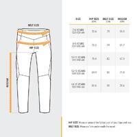 Tamnosive pantalone za planinarenje za devojčice MH500 (od 7 do 15 godina)