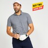 Men's Golf Short-sleeved Polo T-shirt MW500 Dark Grey