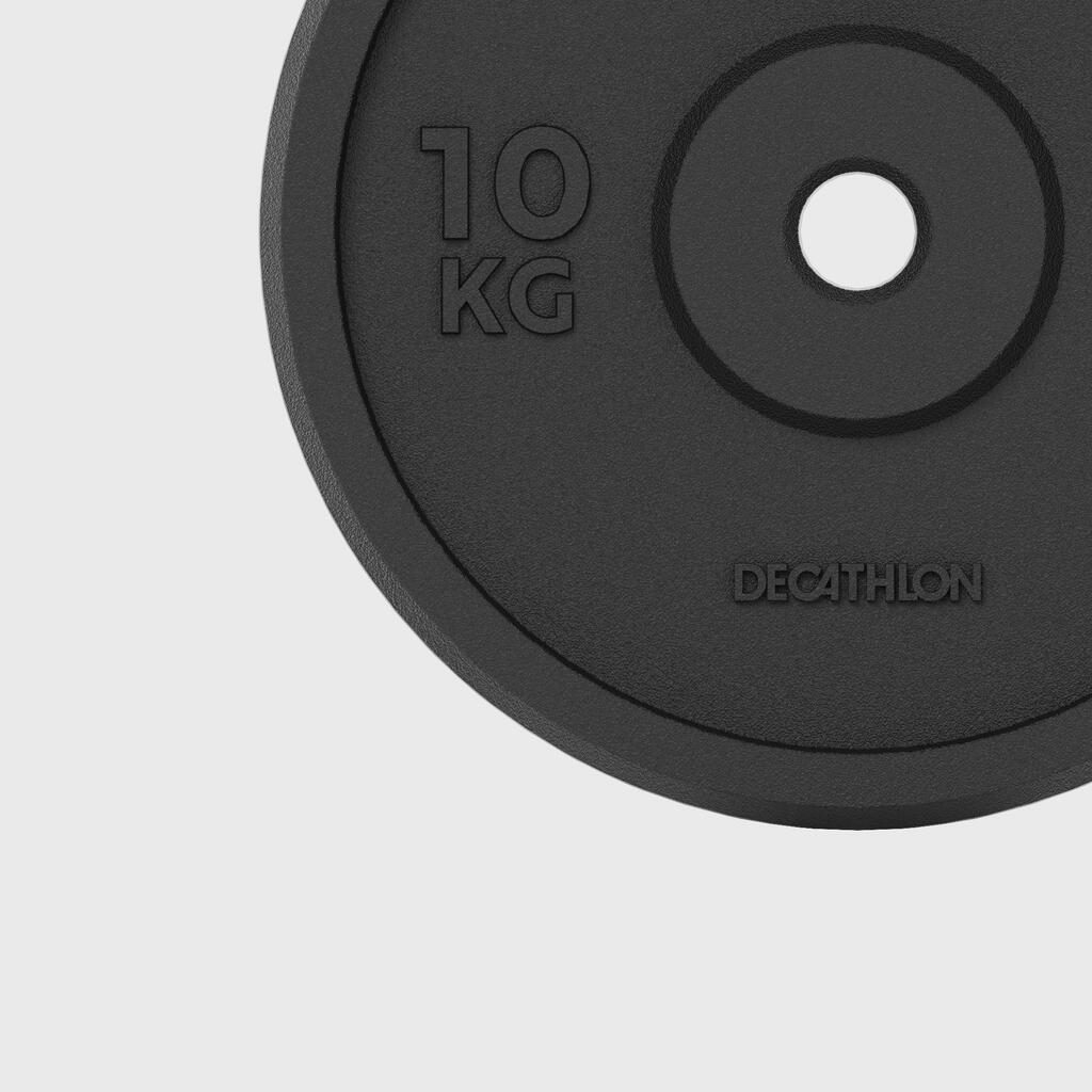 Čuguna svarcelšanas treniņu disks, 10 kg, 28 mm