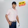 Men's Golf Short-Sleeved Polo Shirt Pink