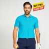 Men Golf Polo T-Shirt 500 Turquoise