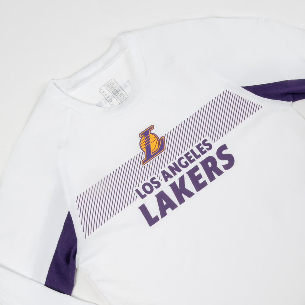 Podkoszulek do koszykówki dla dzieci Tarmak NBA UT500 Los Angeles Lakers
