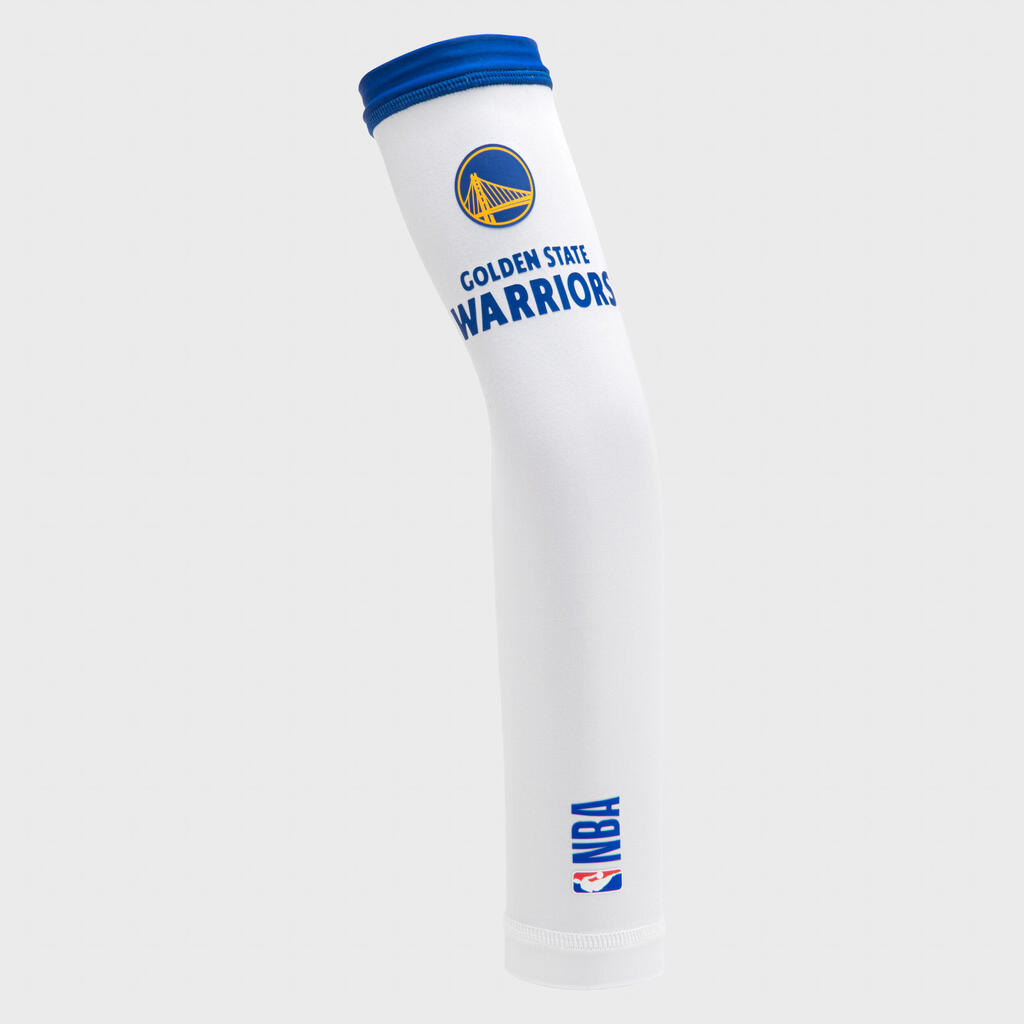 Rukávnik na basketbal NBA Golden State Warriors pre deti E500 biely