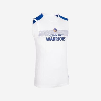 Sous-maillot basketball NBA Golden State Warriors sans manche Adulte - 500 Blanc