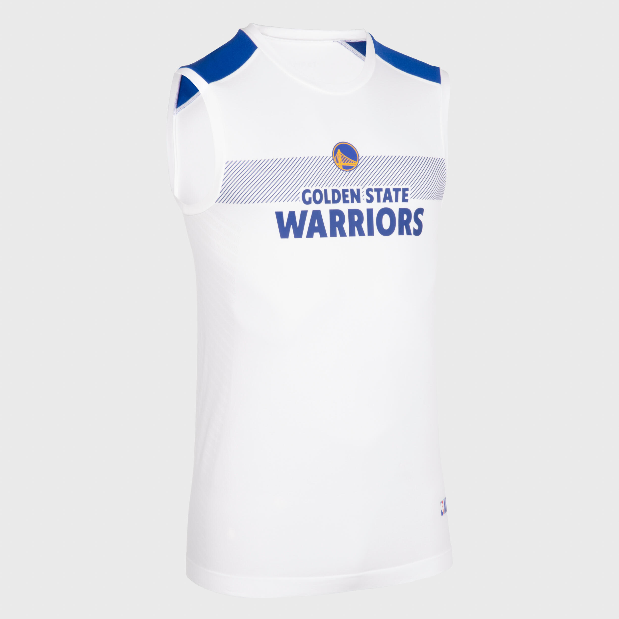 Adulto Golden State Warriors senza maniche NBA Basketball Strato di base - 500 bianco