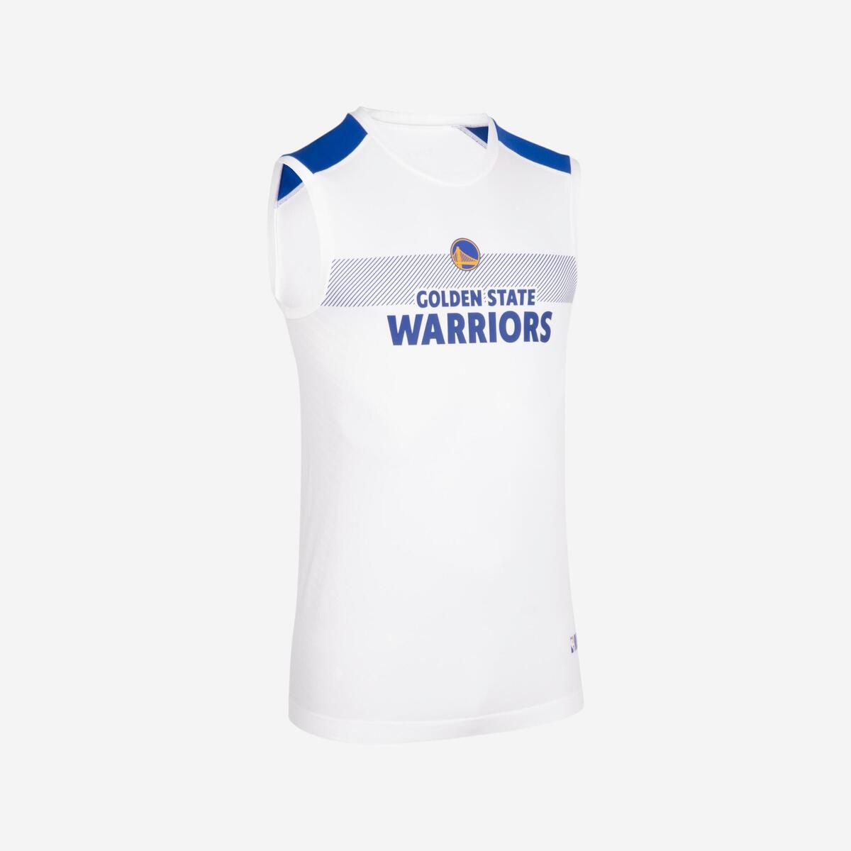 Sous-maillot basketball NBA Golden State Warriors sans manche Adulte - 500 Blanc