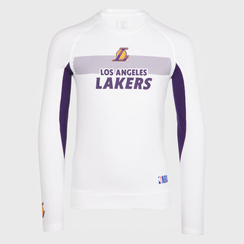 Sous-maillot basketball NBA Los Angeles Lakers Enfant - UT500 Blanc