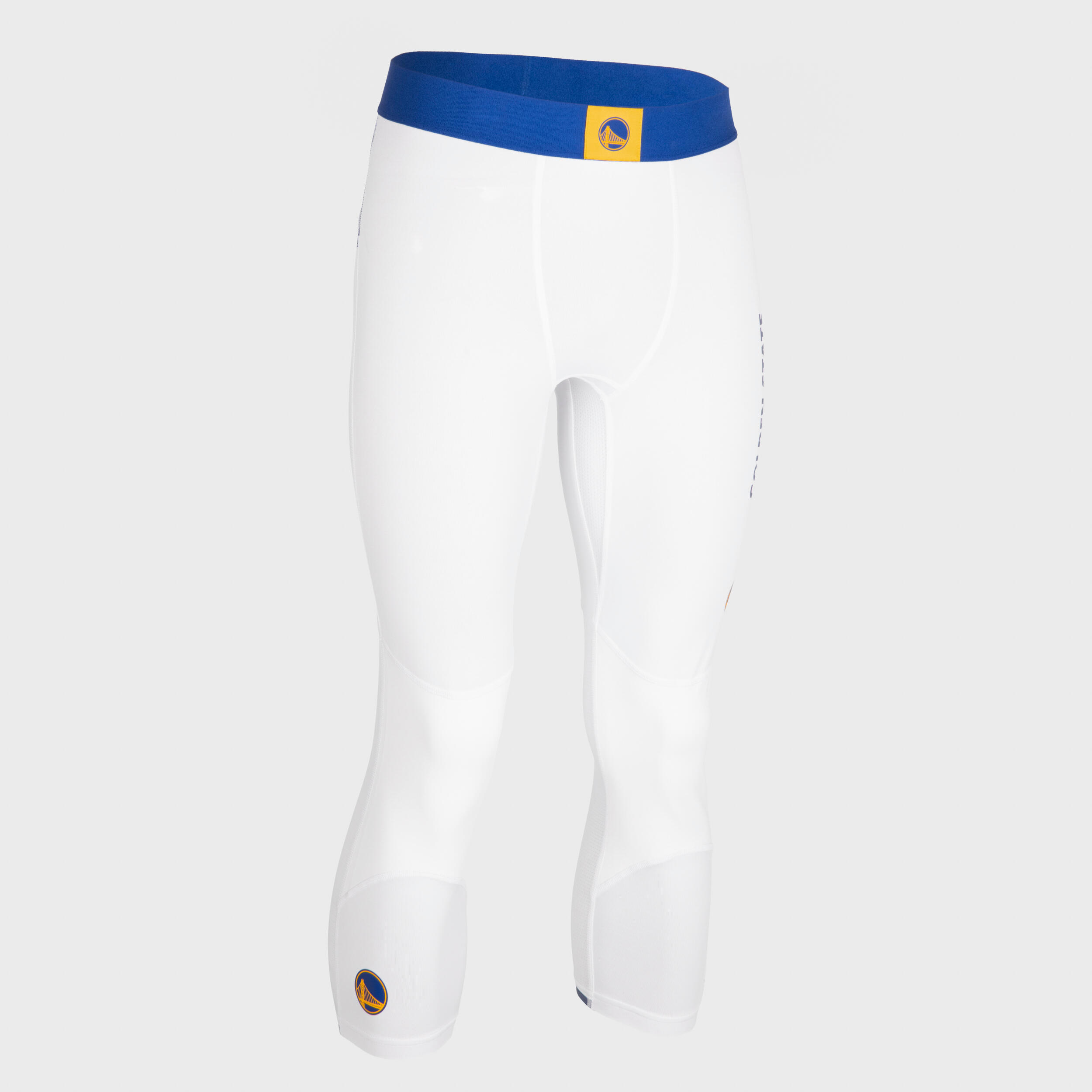 Pantaloni 3/4 basket adulto unisex 500 NBA GOLDEN STATE WARRIORS bianchi 6/6