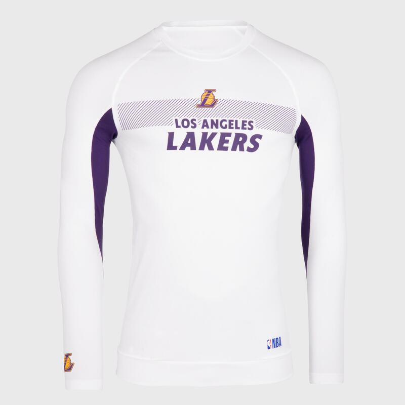 Men's/Women's Basketball Base Layer Jersey UT500 - NBA Los Angeles Lakers/White