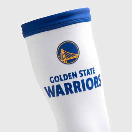 Adult Basketball Arm Sleeve E500 NBA Golden State Warriors - White