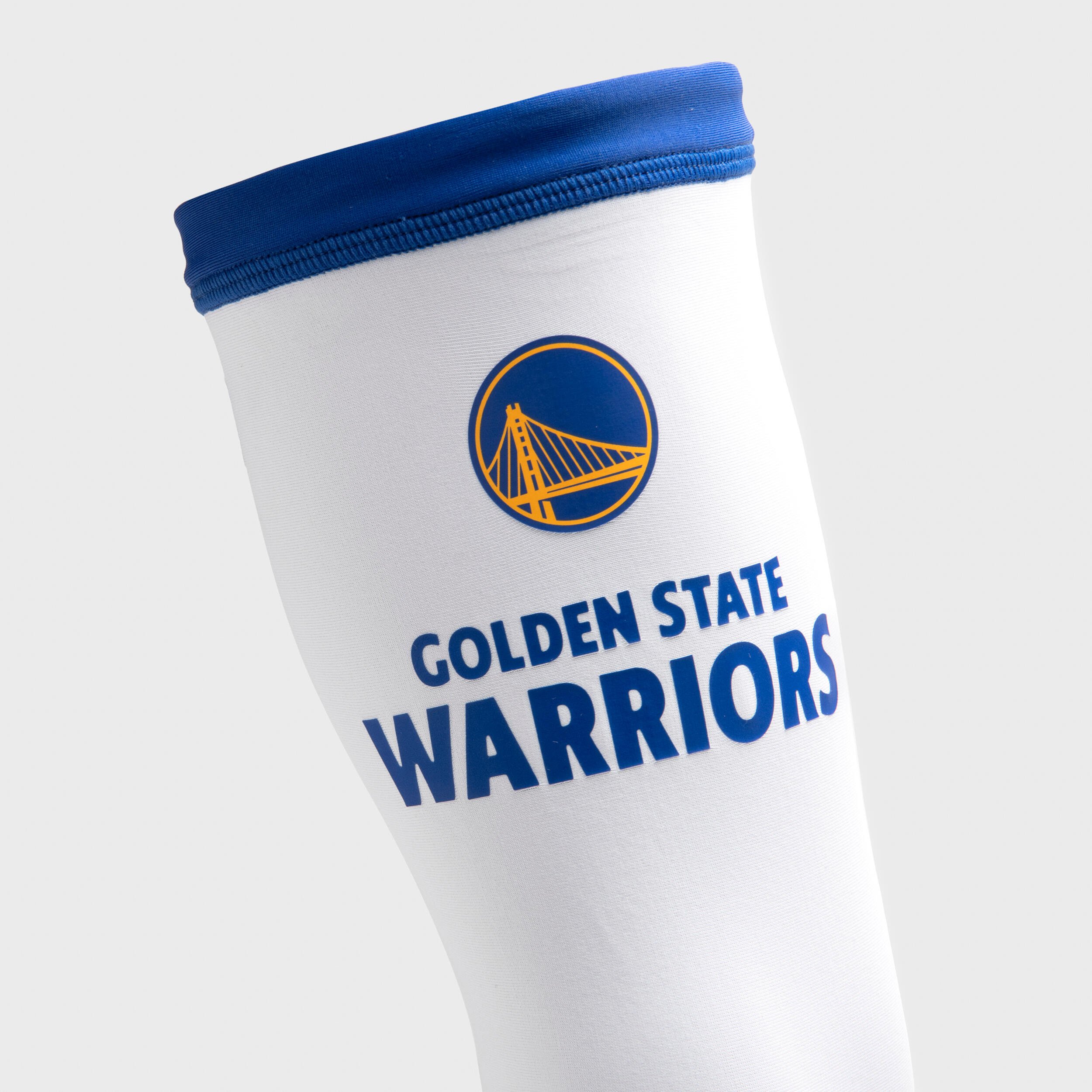 Adult Basketball Arm Sleeve E500 NBA Golden State Warriors - White 2/4