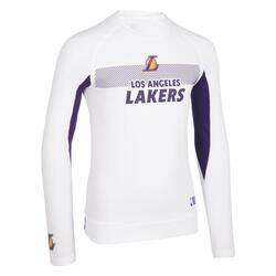 Sous-maillot basketball NBA Los Angeles Lakers Enfant - UT500 Blanc