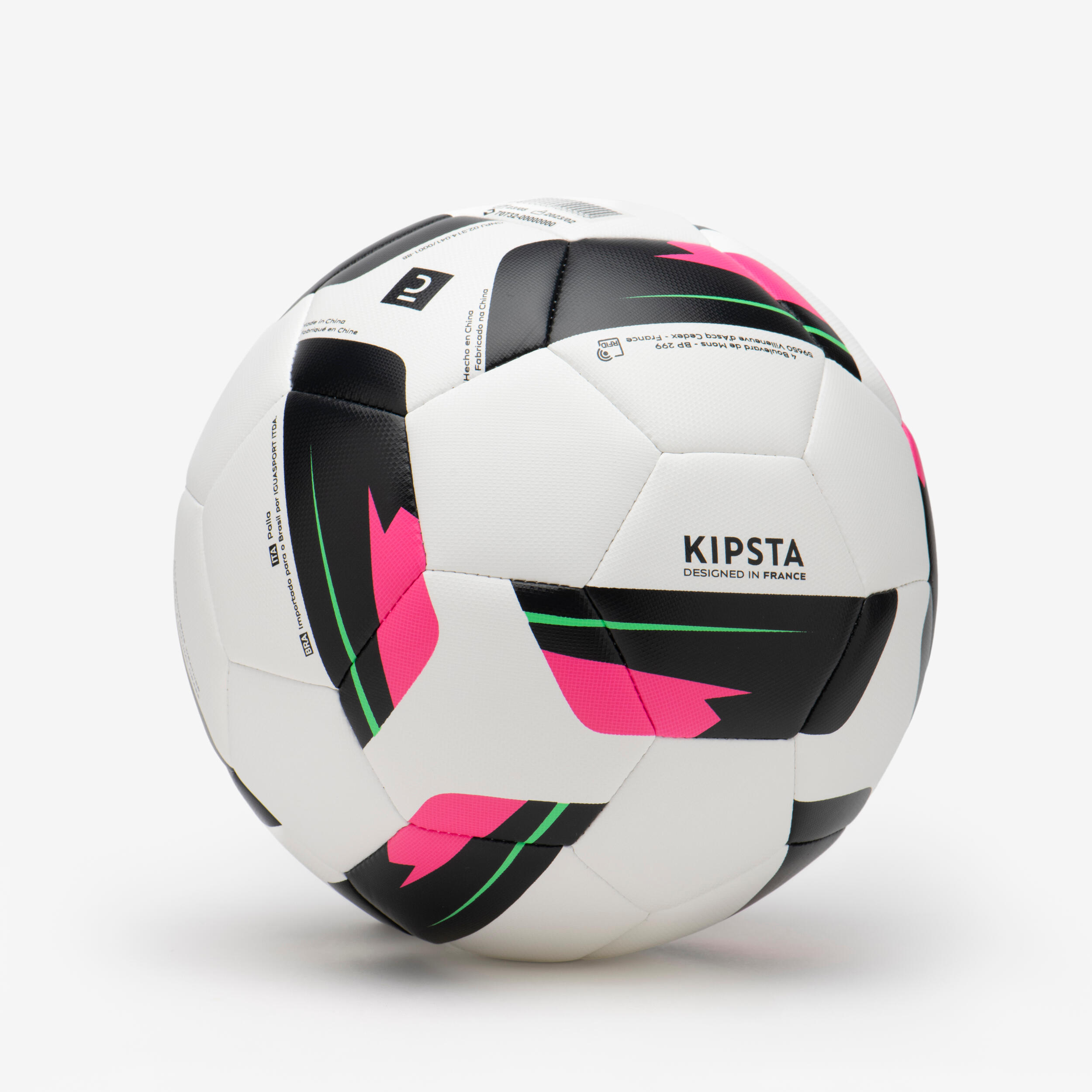 Size 4 Machine-Stitched Soccer Training Ball - KIPSTA