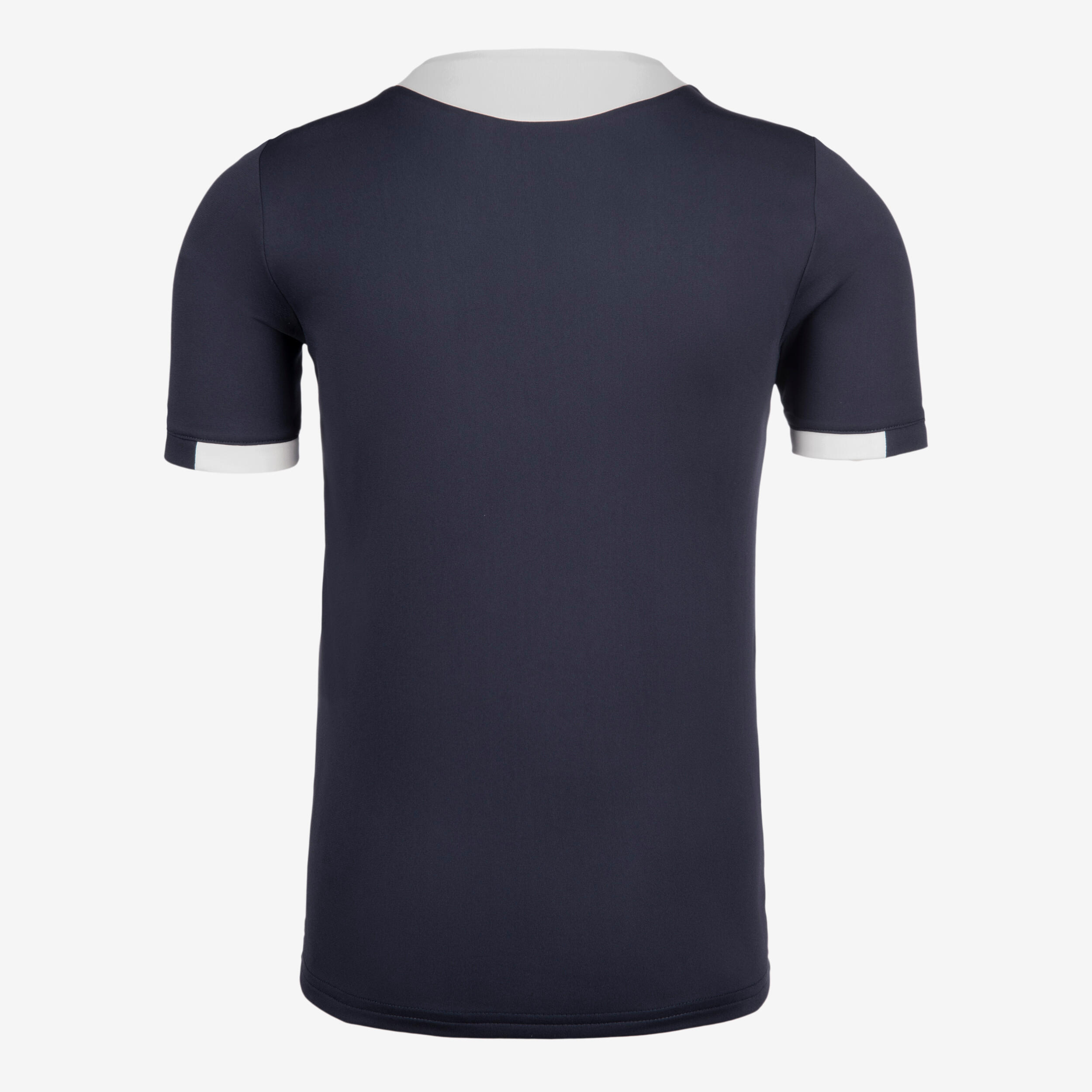 Kids' Short-Sleeved Football Shirt - Grey/Navy 6/6