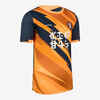 Kinder Fussball Trikot kurzarm - Kids Tiger orange/blau