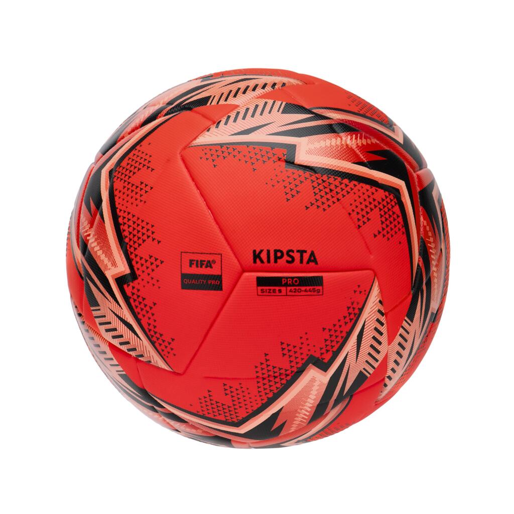 Futbalová lopta Fifa Quality Pro Ball tepelne lepená veľkosť 5 červená