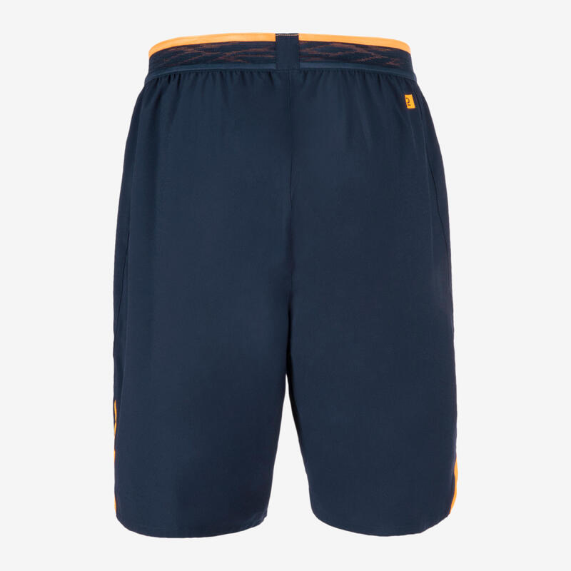 成人款足球短褲 CLR - 海軍藍/橘色