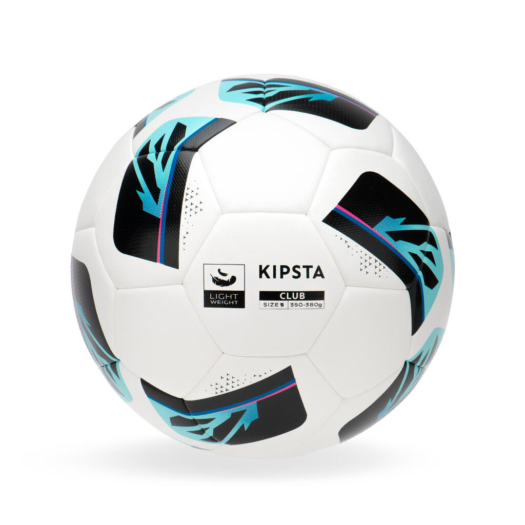 Futbalová lopta Hybride Club Ball Light veľkosť 5 biela