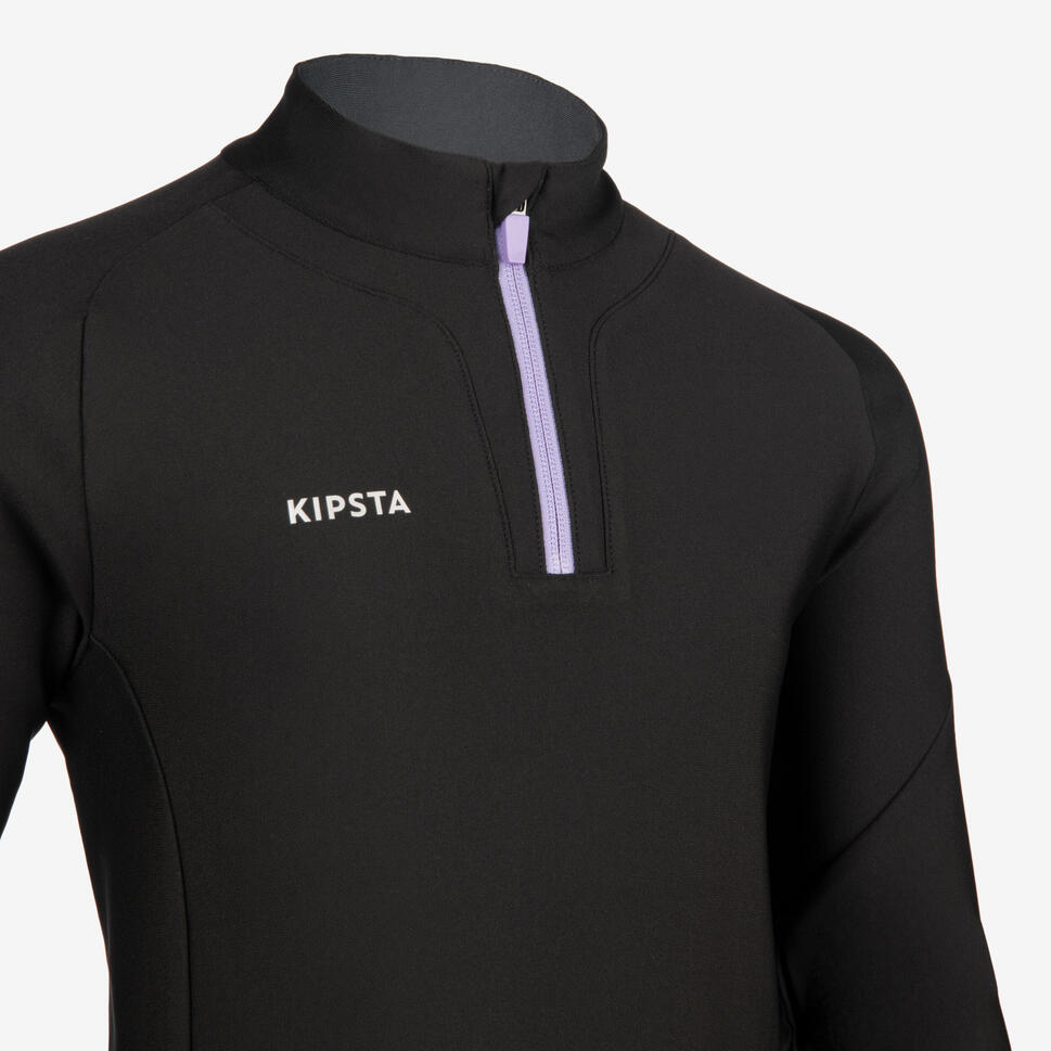 Bluza piłkarska dla dzieci Kipsta Viralto na krótki suwak