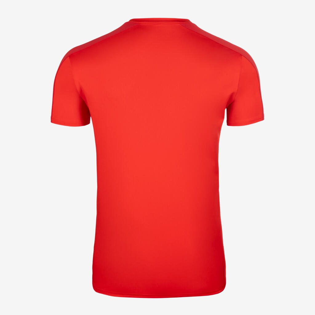 Majica kratkih rukava za nogomet Essential za odrasle crvena