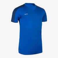 Adult Short-Sleeved Football Shirt Essential - Blue