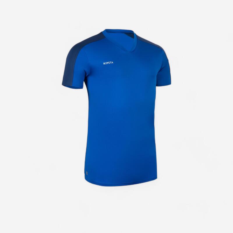 Tricou Fotbal ESSENTIEL Albastru Adulți 